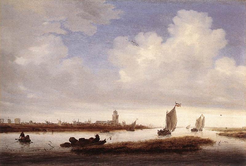 RUYSDAEL, Salomon van View of Deventer Seen from the North-West af oil painting picture